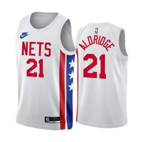 Brooklyn Nets Lemarcus Aldridge 21 2022-23 Classic Edition Valkoinen Miesten Pelipaidat Swingman